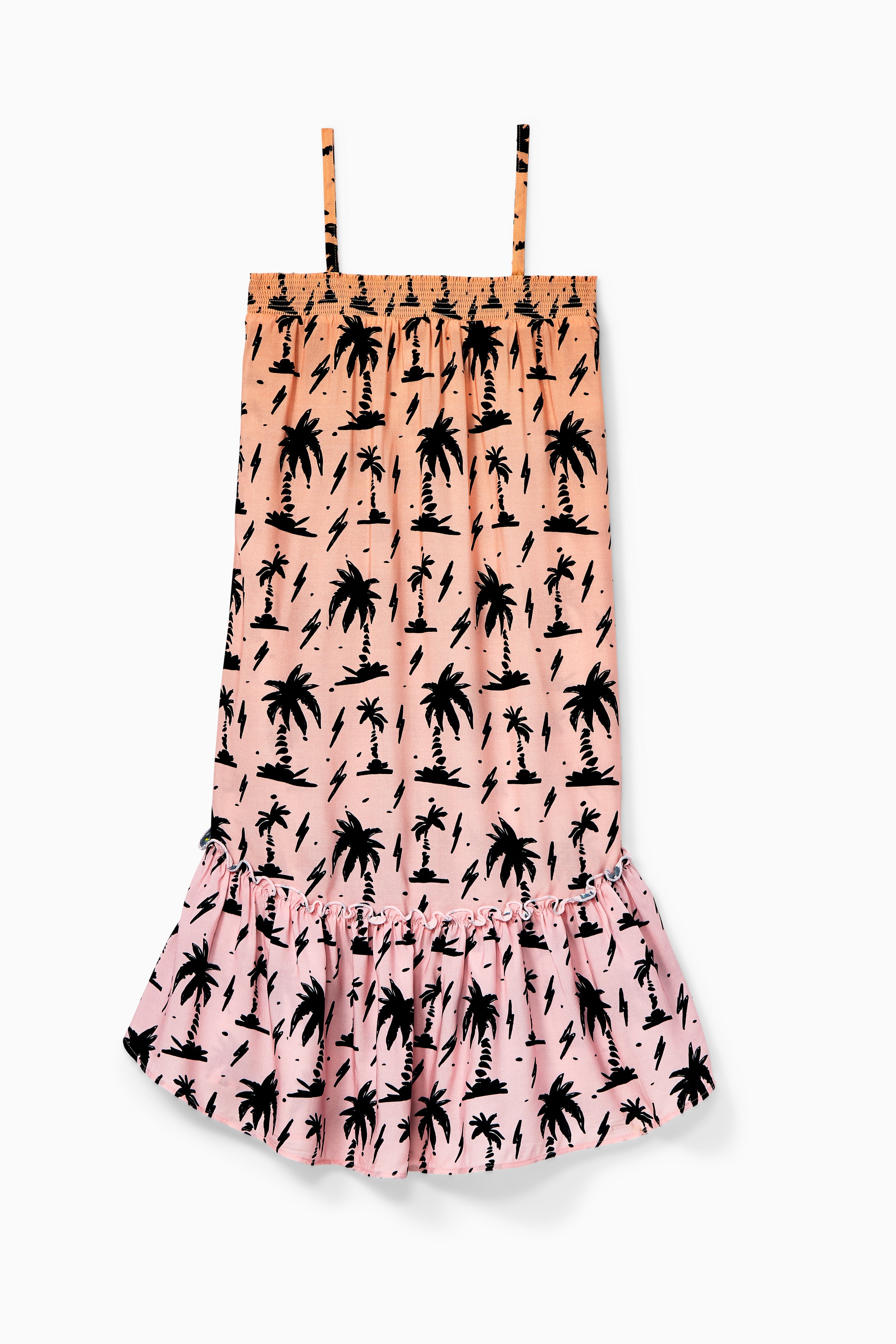 Palm Print Maxi Dress