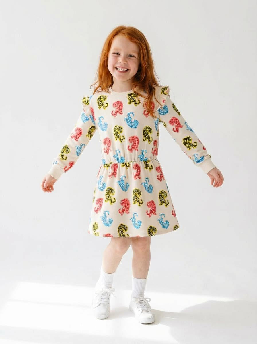 Tiger Ruffle Dress - FINAL SALE