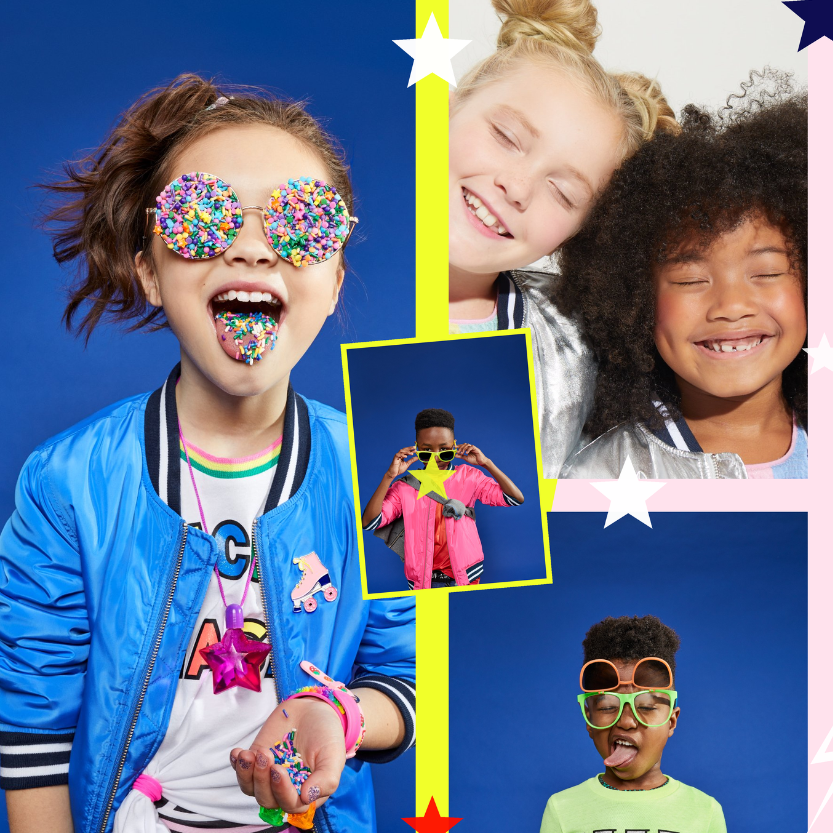 Kids wearing Rockets of Awesome