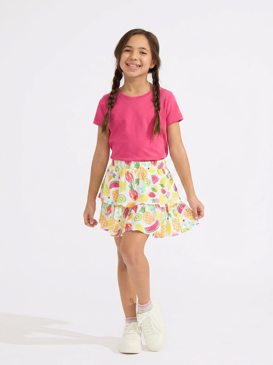 Frutas Tiered Skirt