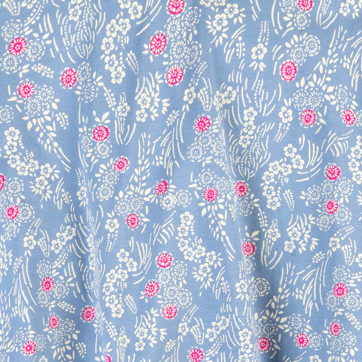 Kids Organic Cotton 3/4 Sleeve Twirl Dress: Cherry Blossom - FINAL SALE
