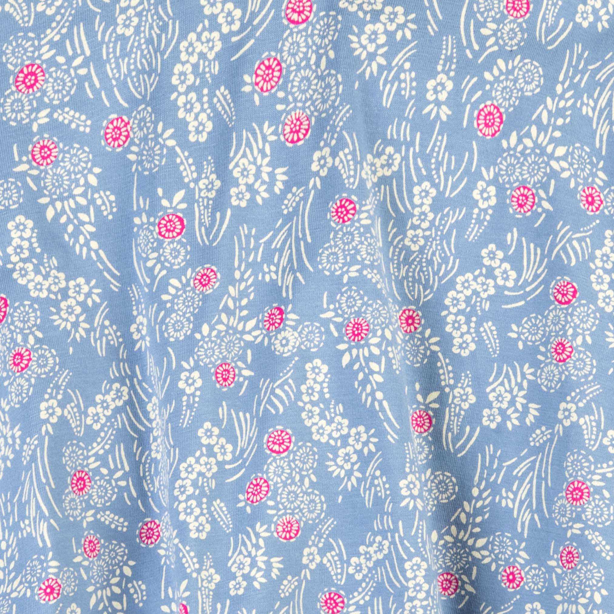 Kids Organic Cotton Sleeveless Twirl Dress: Cherry Blossom