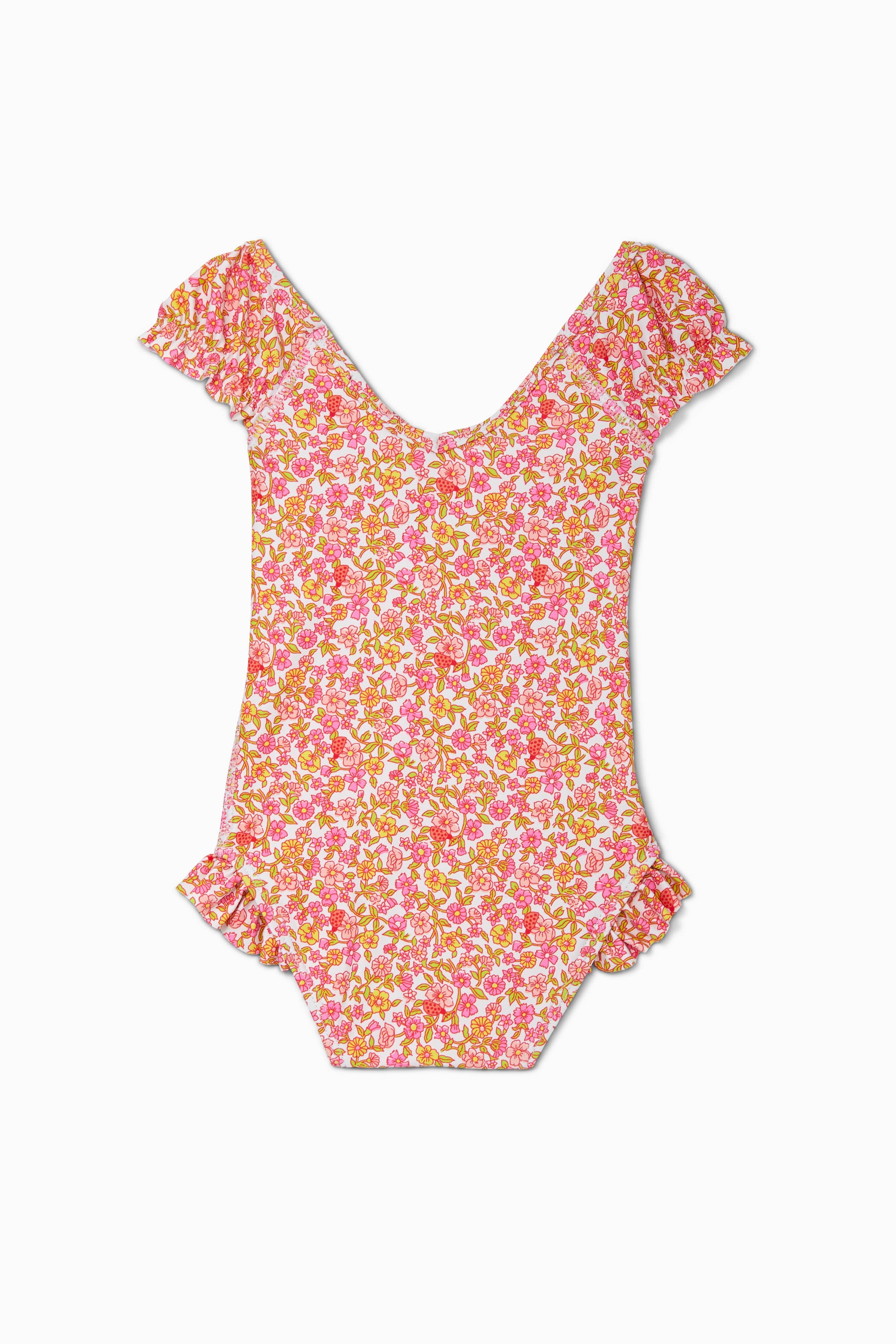 Short Sleeve Flutter Swimsuit - FINAL SALE