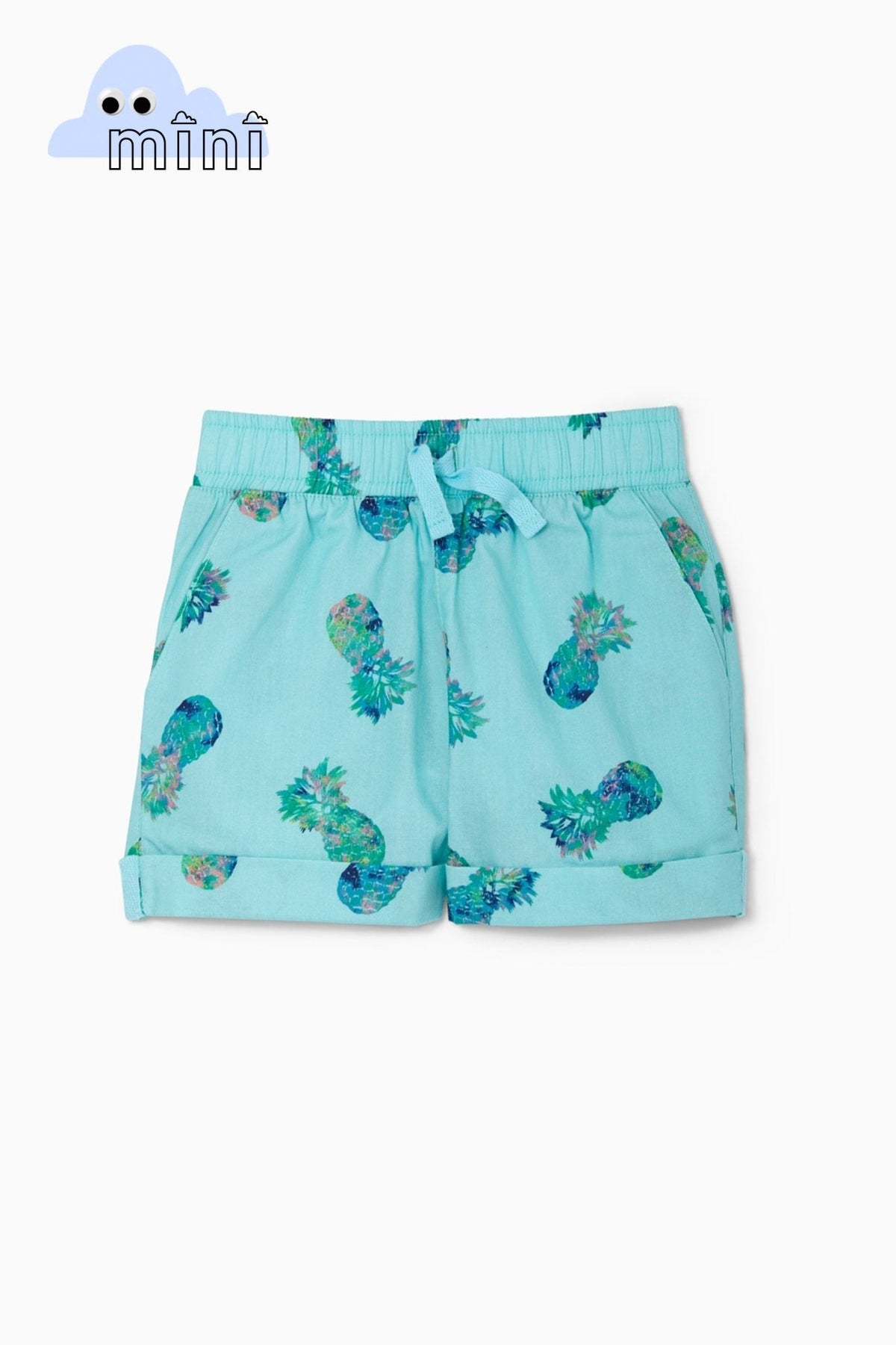 Pineapple Party Woven Cuff ShortBOTTOMSRockets of Awesome
