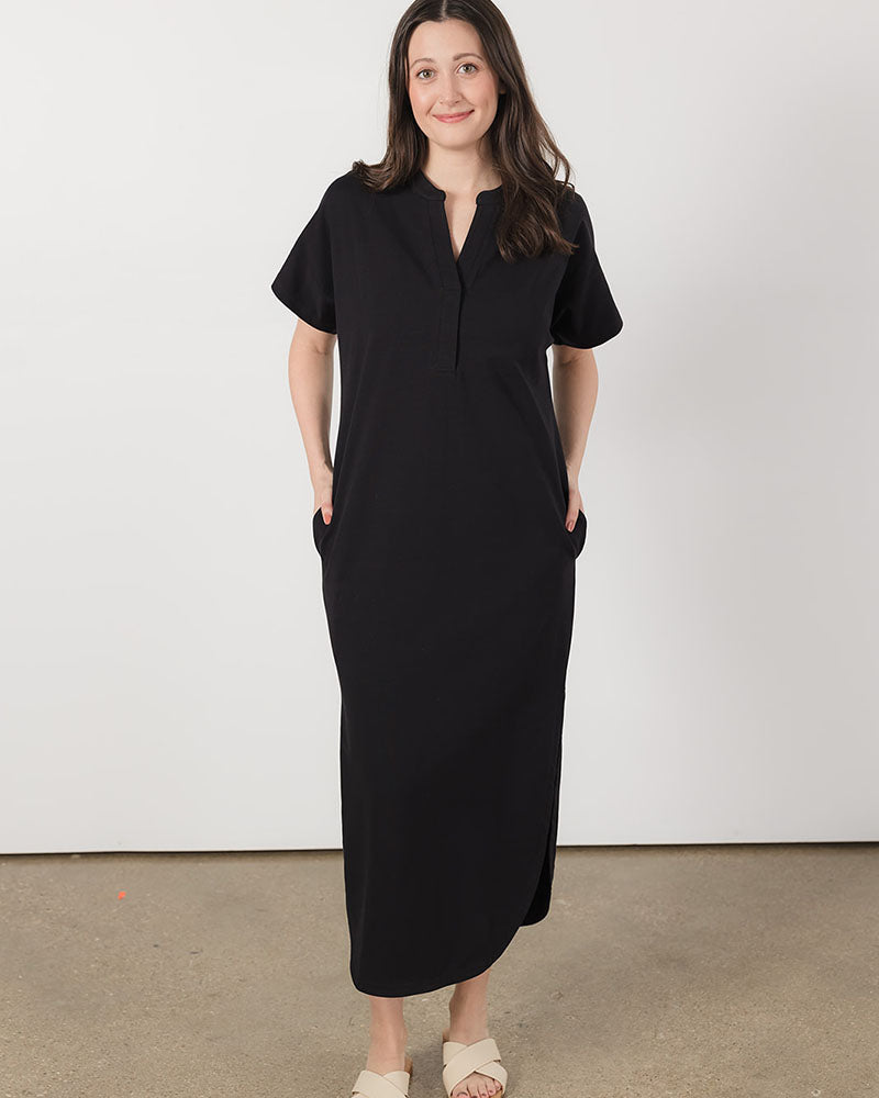 Women's Midi/Maxi Whisper Dress in Black