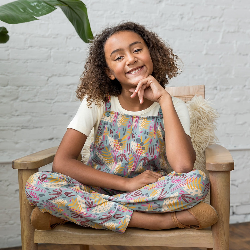 Kids floral jumpsuit shop