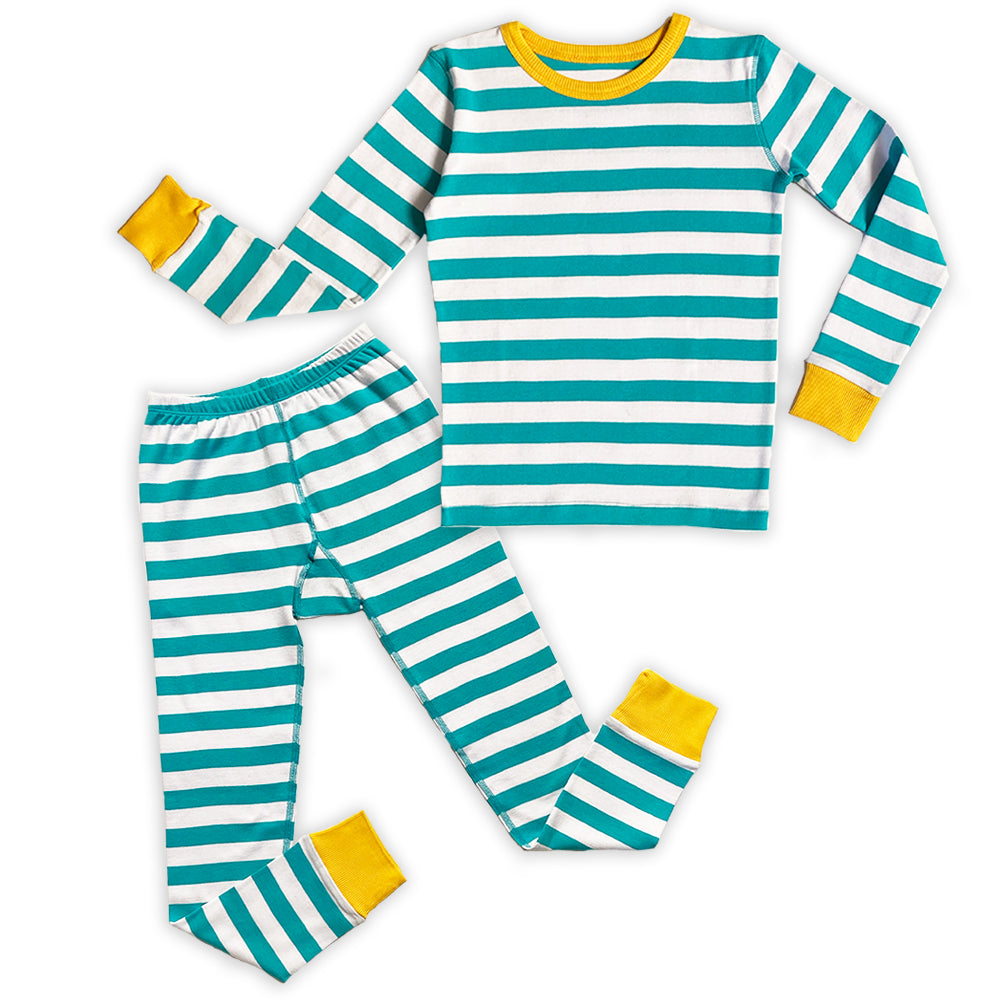 100% Organic Cotton Long Sleeve Pajamas for Kids - FINAL SALE