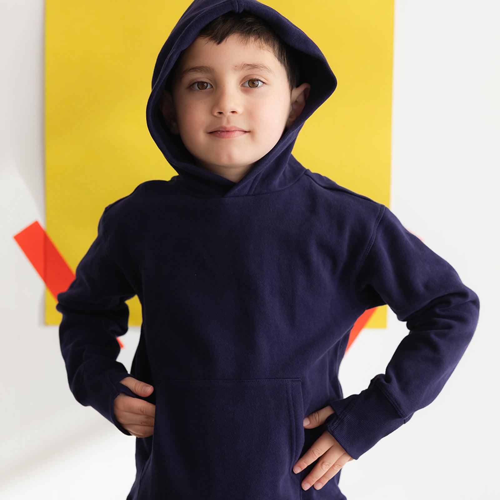 Kids Organic Cotton Pullover Hoodie