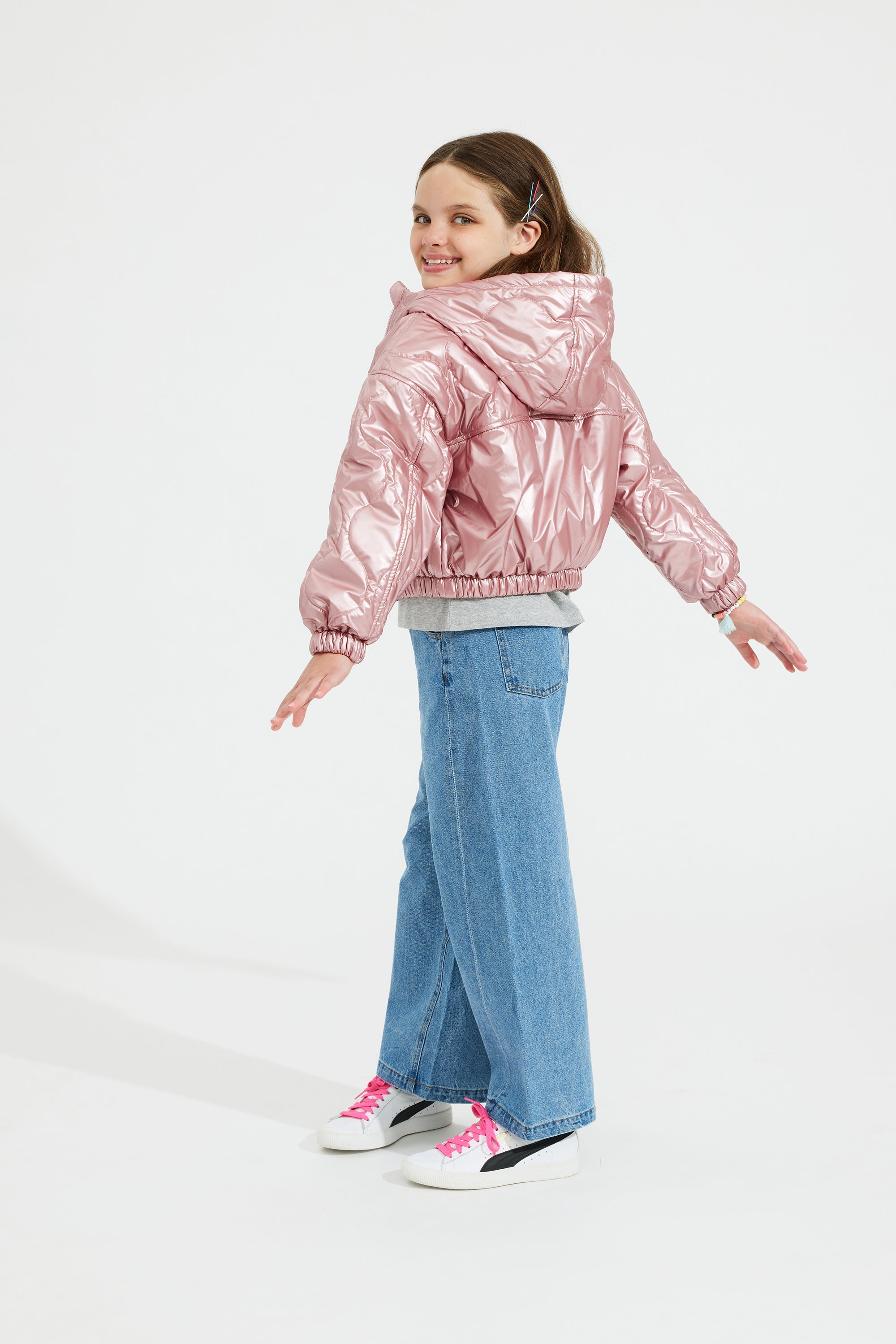 Metallic Quilt Puffer