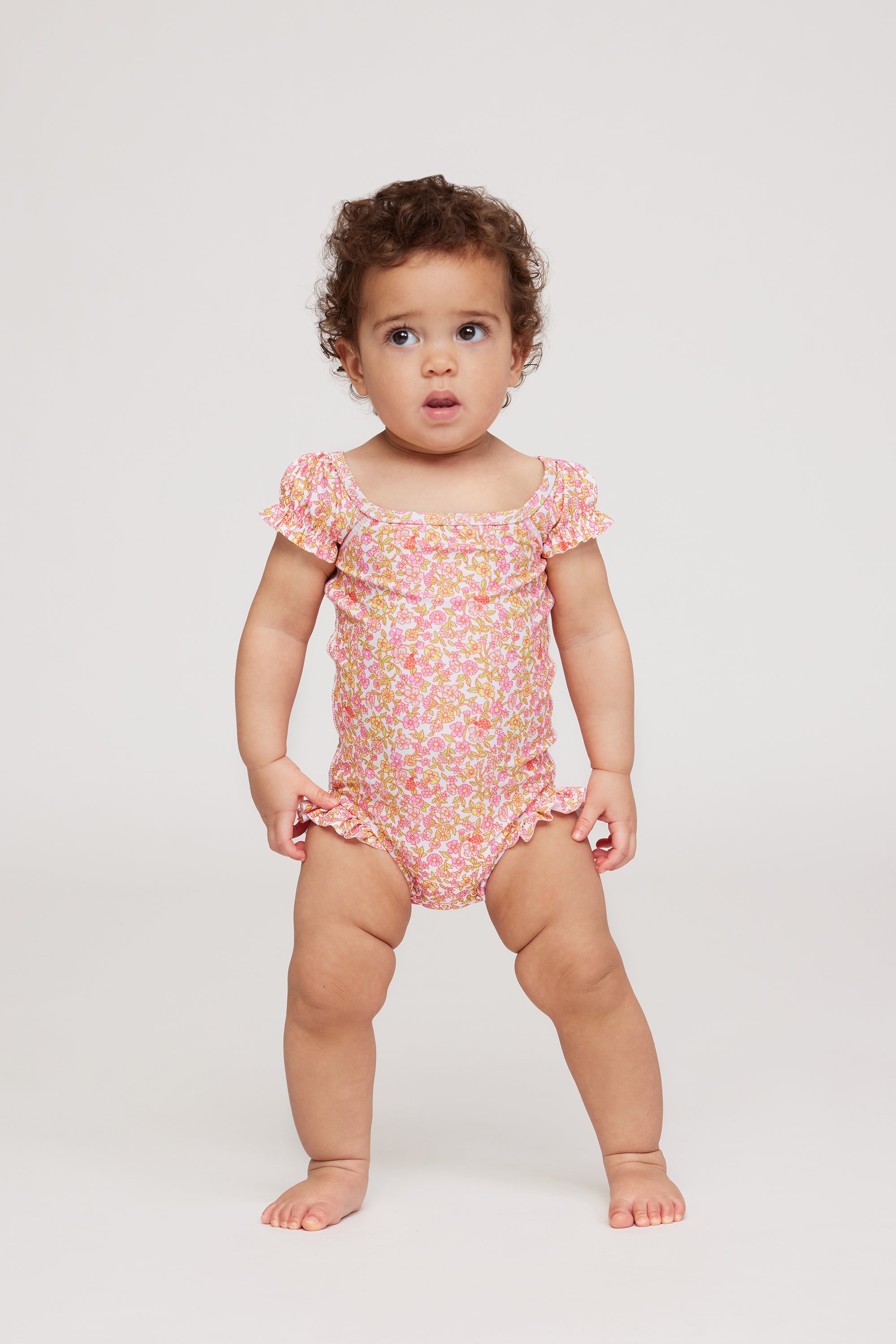 Short Sleeve Flutter Swimsuit - FINAL SALE