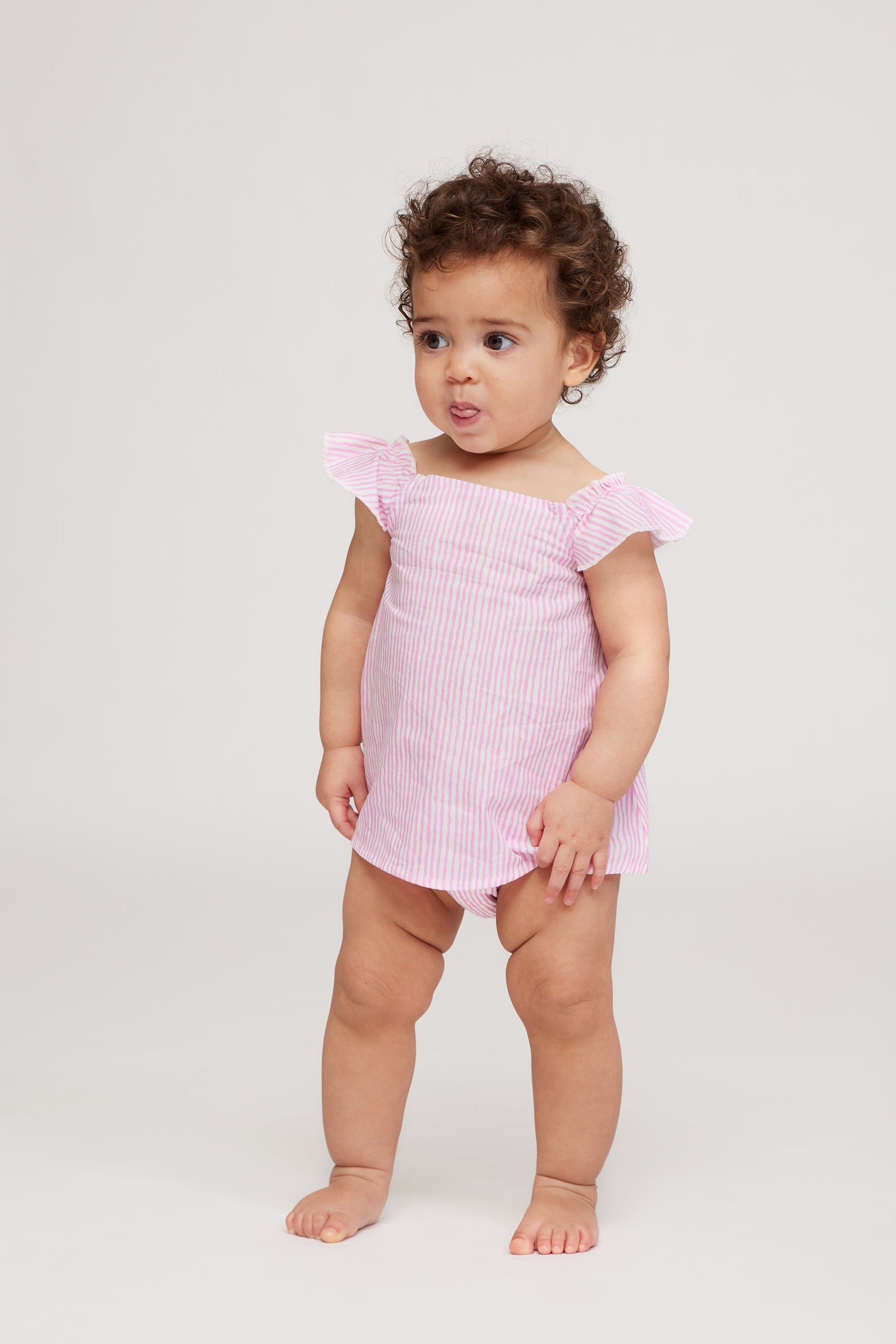 Stripe Flutter Sleeve TopTOPSRockets of Awesome