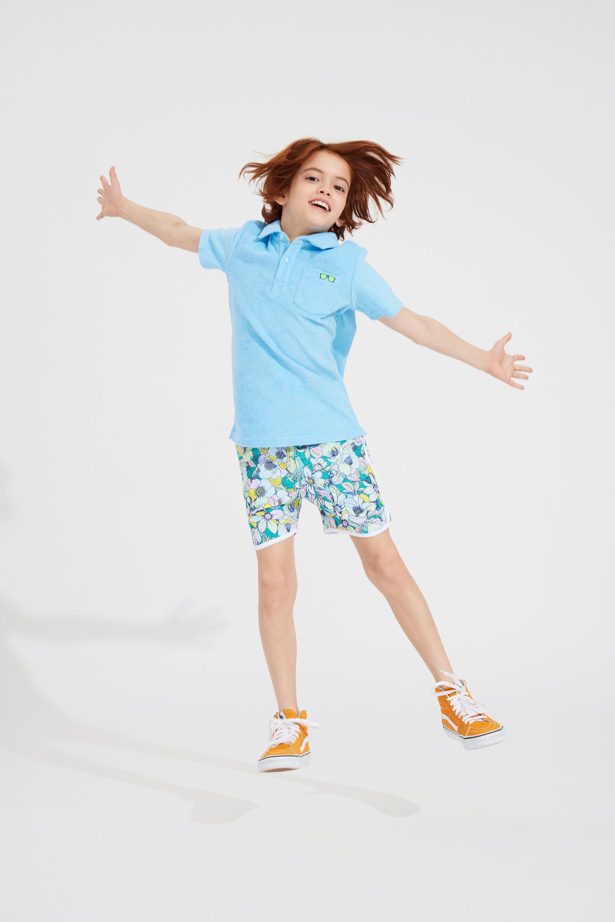 Frog Prince Floral Swim Trunk