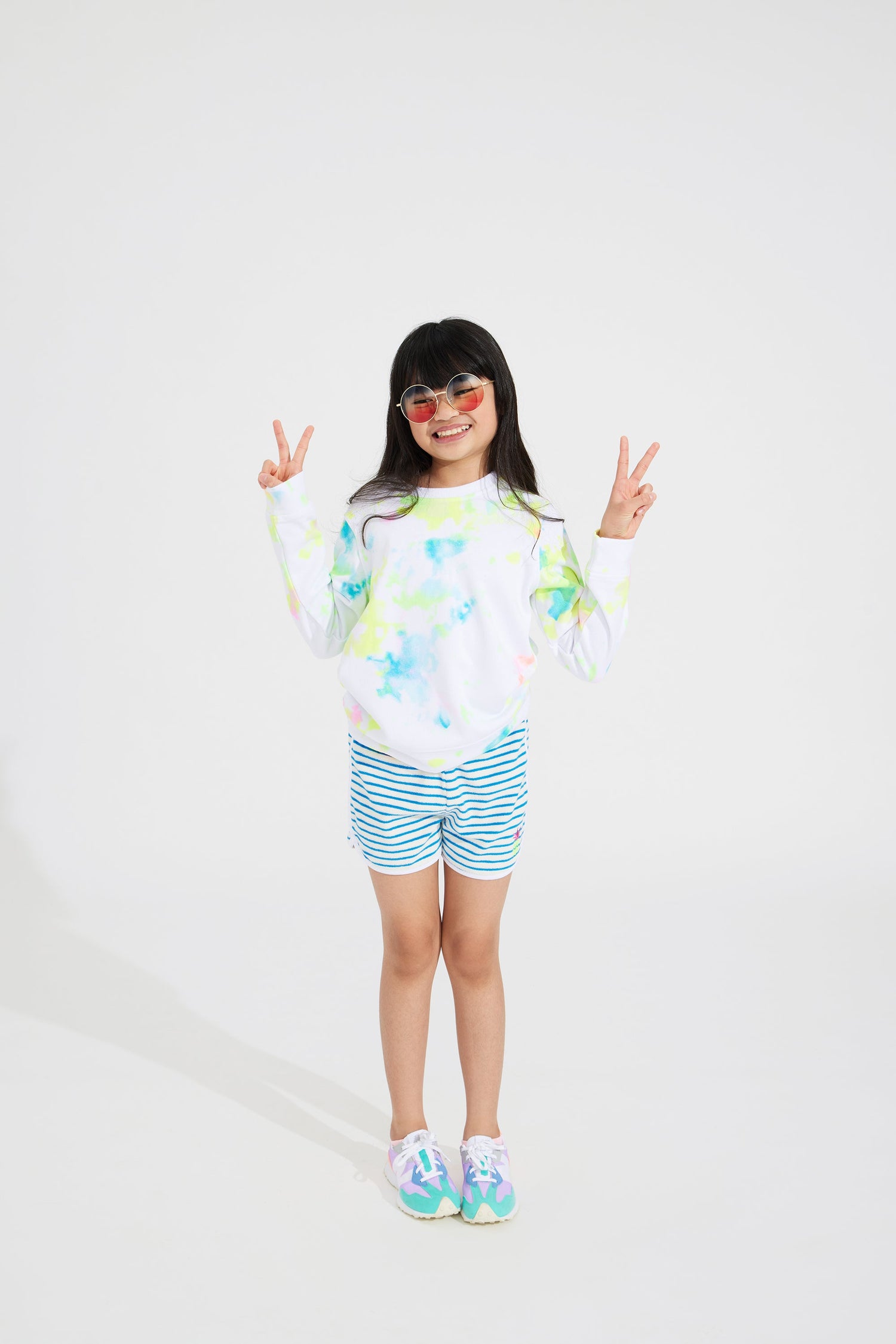 Pineapple Stripe Terry Short - FINAL SALE