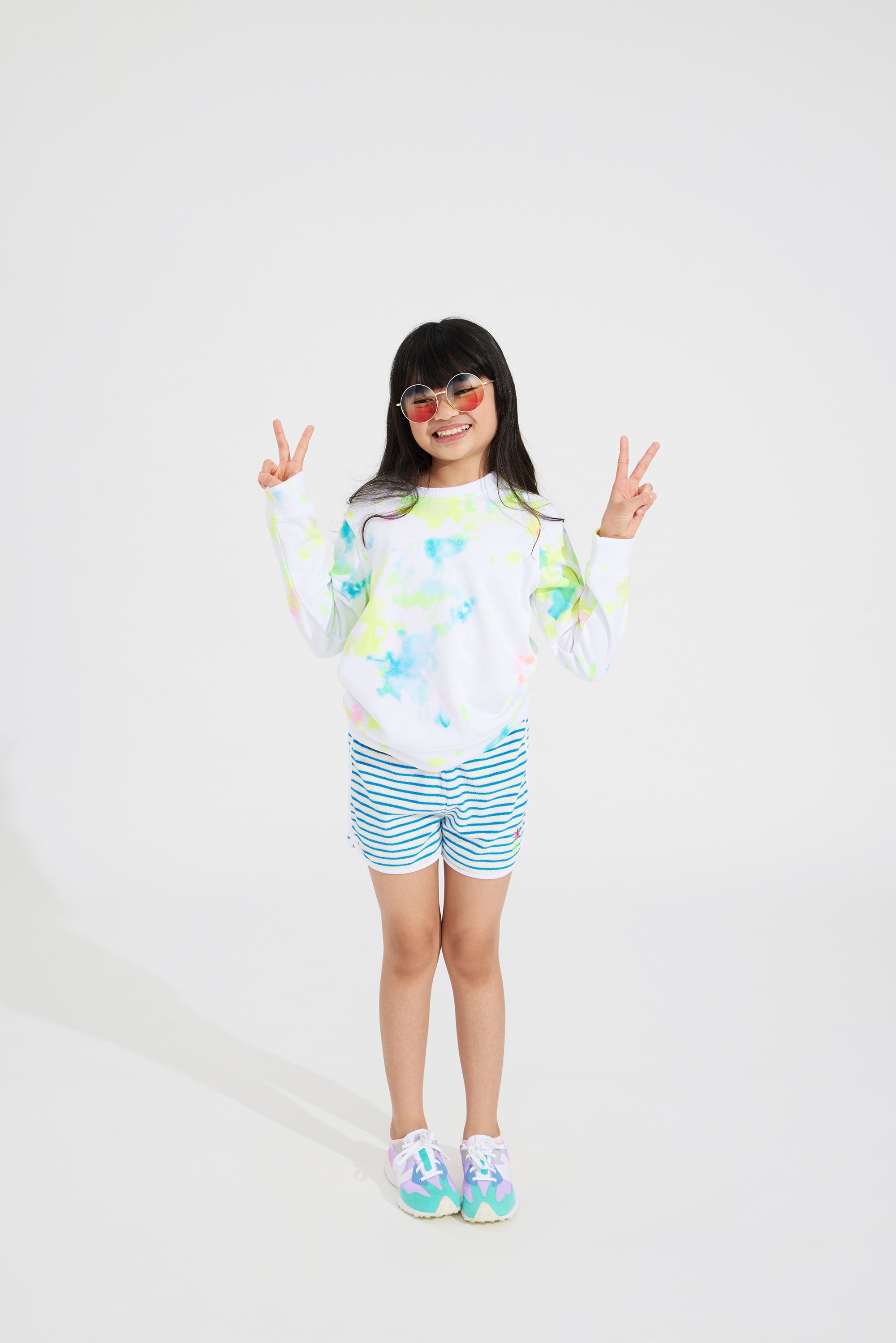 Pineapple Stripe Terry Short - FINAL SALE