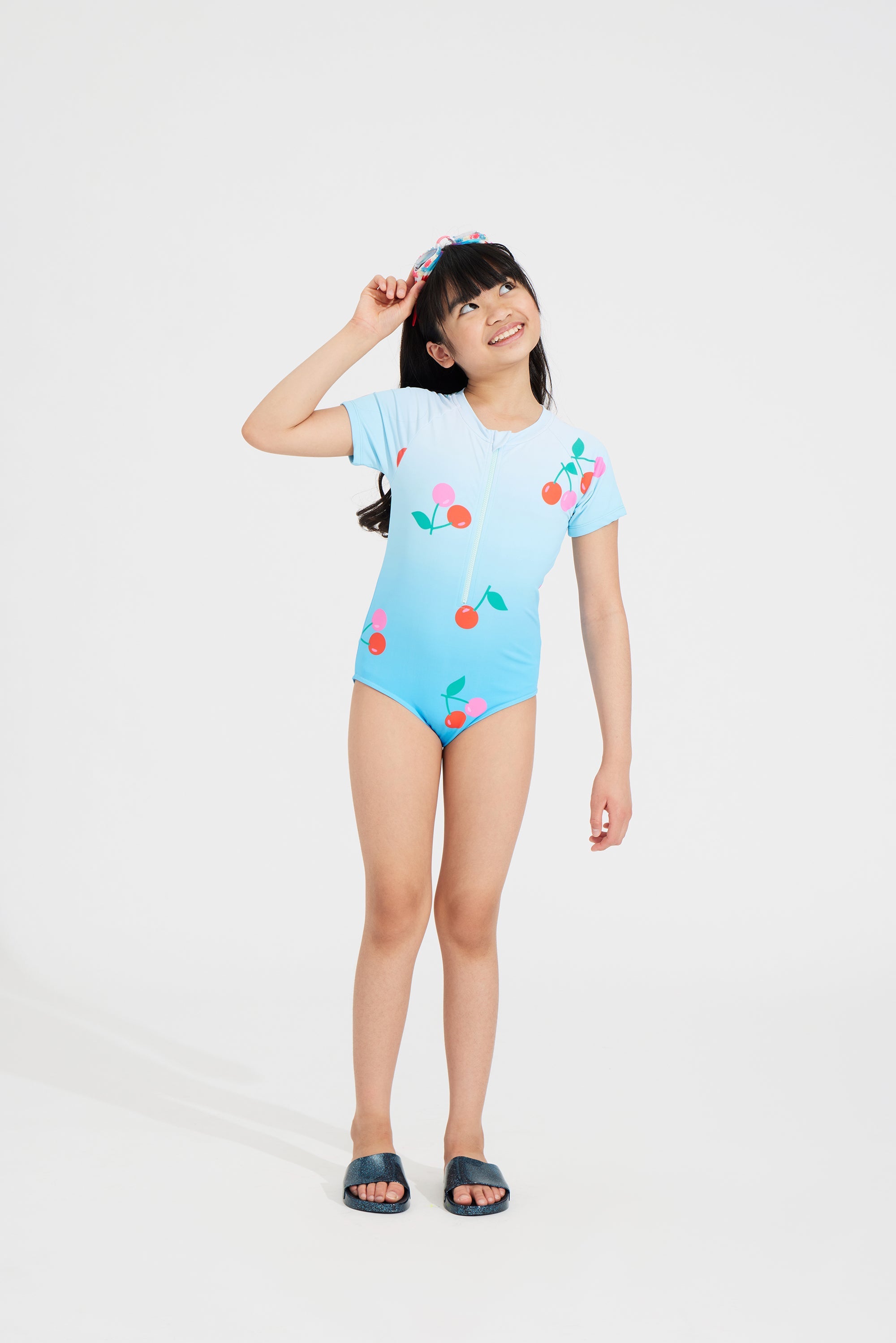 Cherry Dip One Piece Swim – Mightly