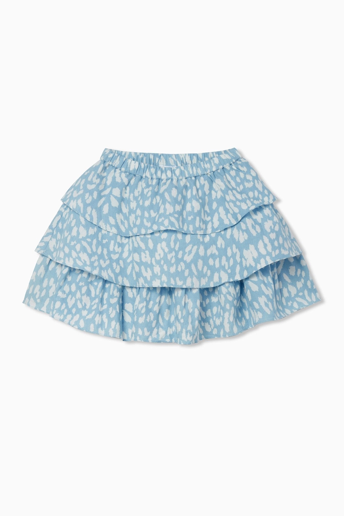 Spots Chambray Tiered SkirtBOTTOMSRockets of Awesome