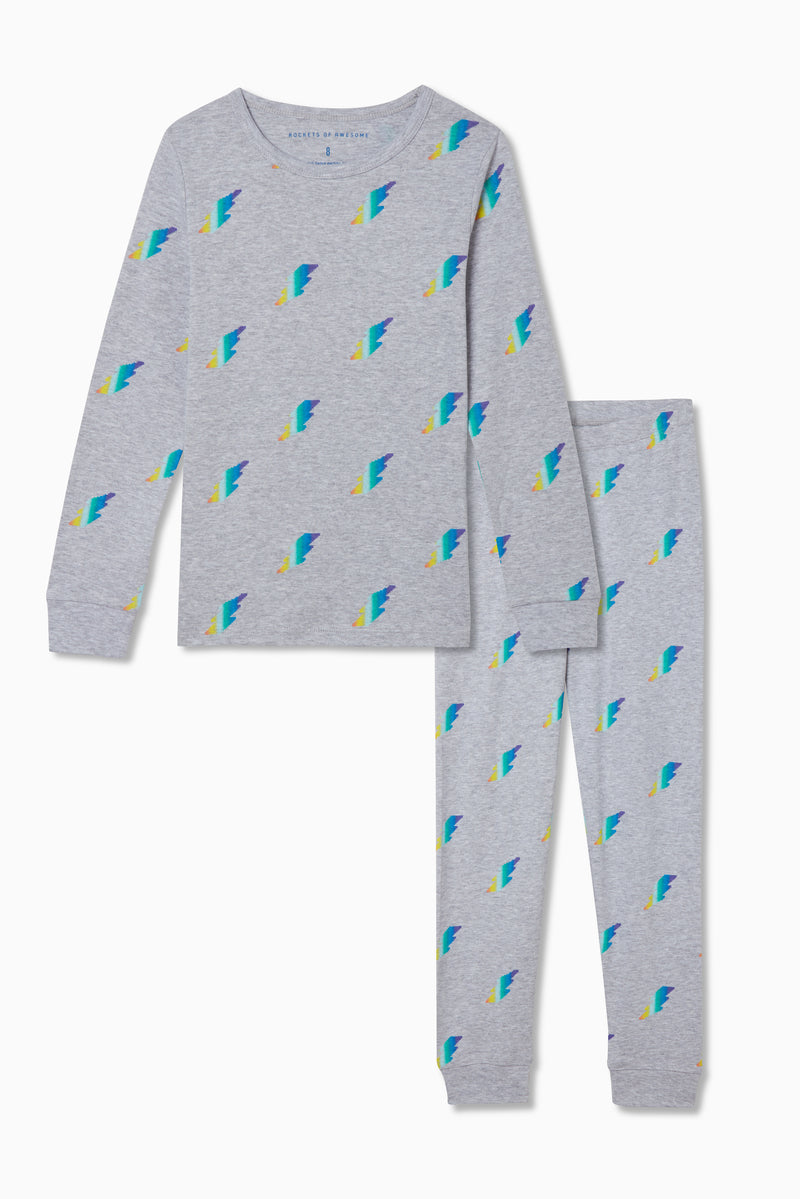 Lightning Bolt Fitted PJ Set - FINAL SALE