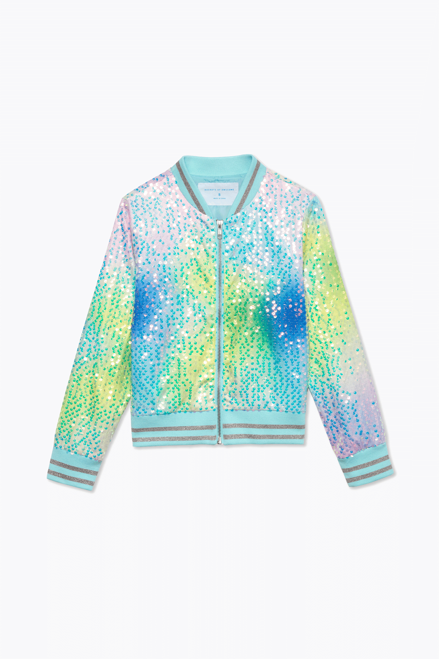 Rainbow Sequin Bomber - FINAL SALE