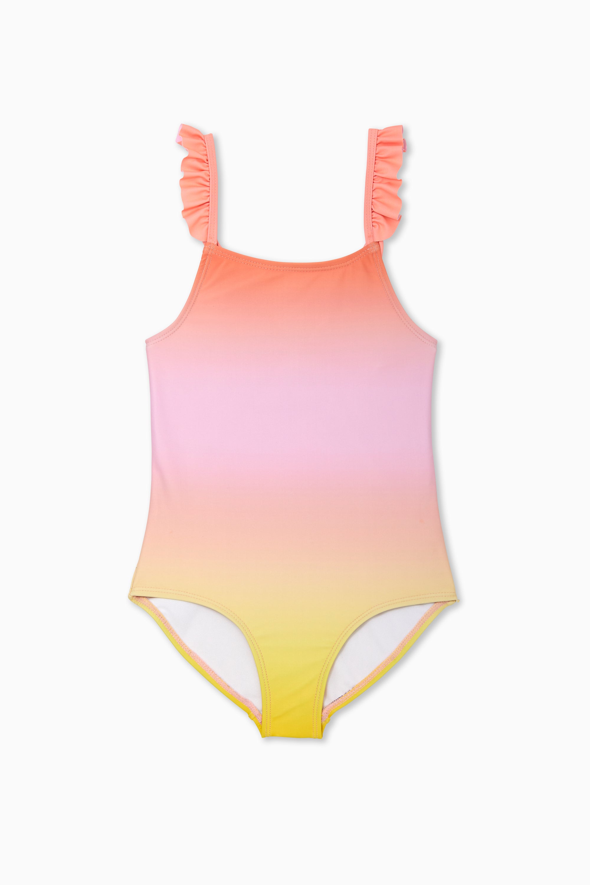 Gradient Ruffle One Piece