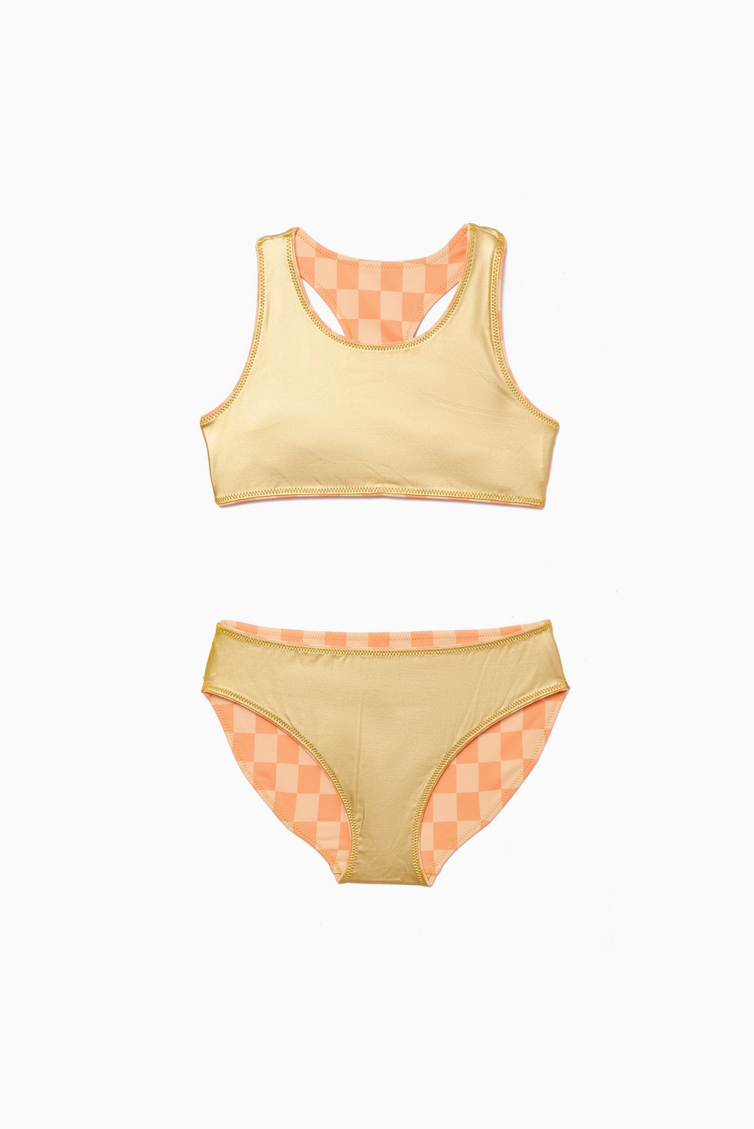 Gold Reversible BikiniSWIMRockets of Awesome