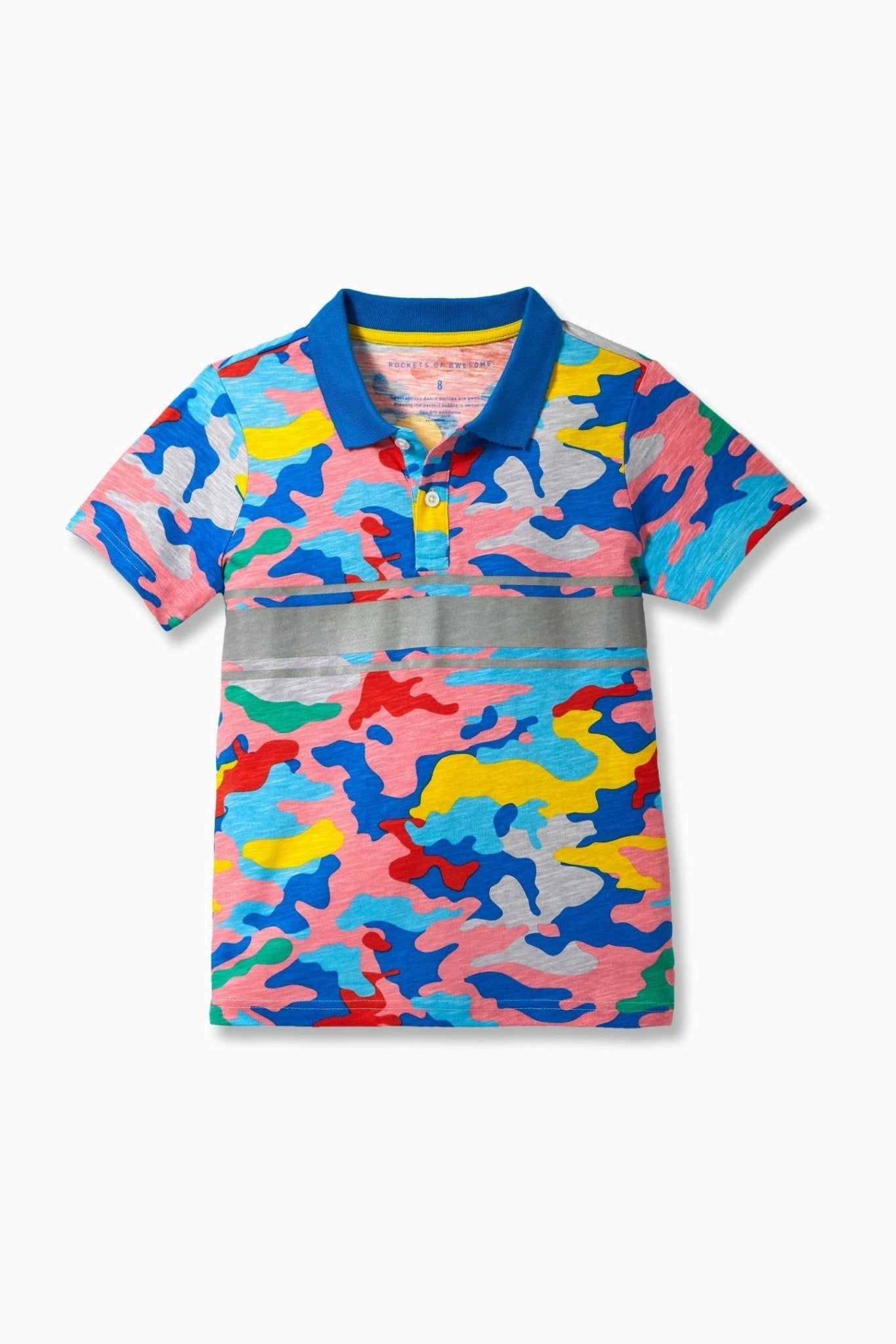 Colorful Camo Polo - FINAL SALETOPSRockets of Awesome