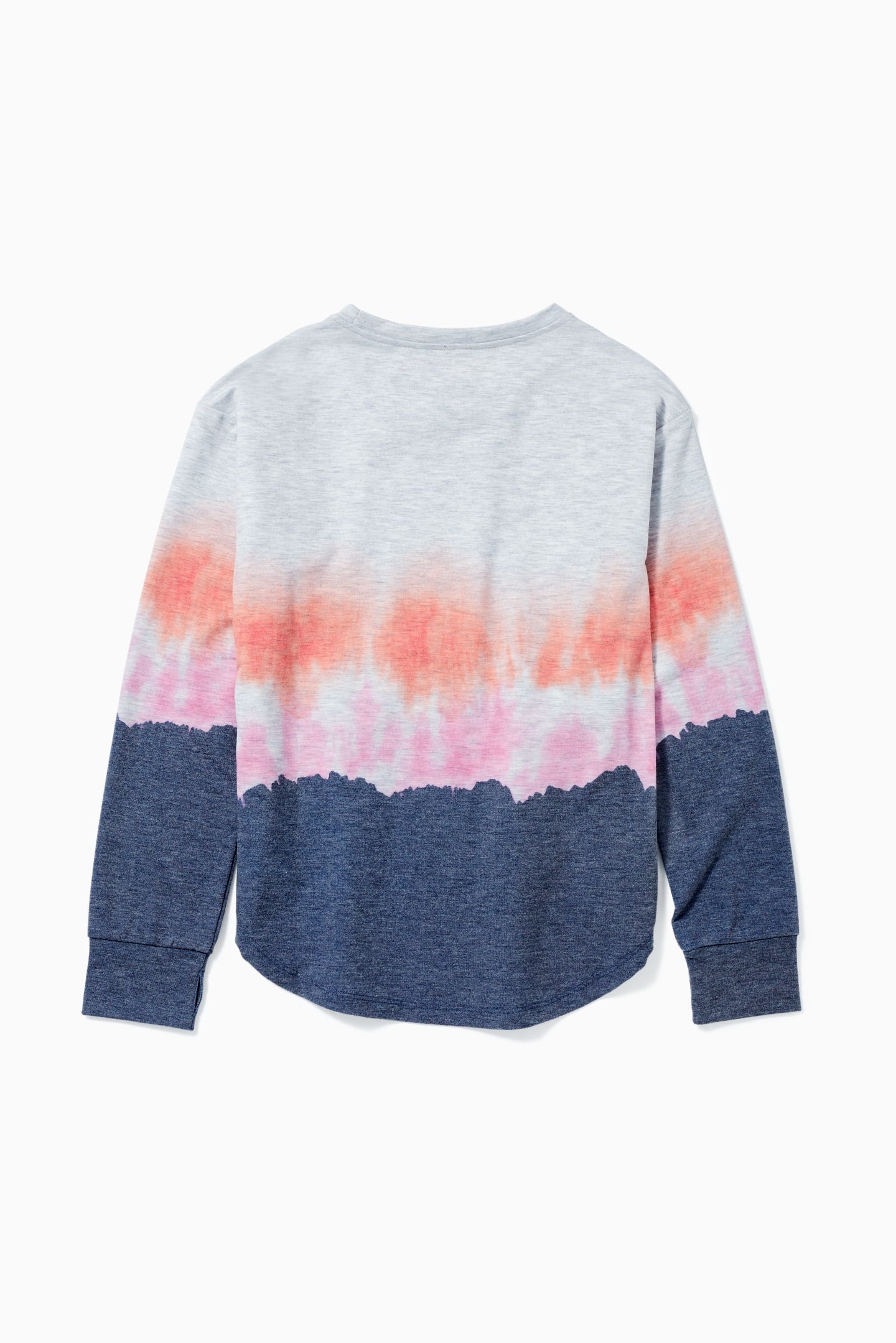 Tie Dye Terry Pullover Ultra Light Heather Grey
