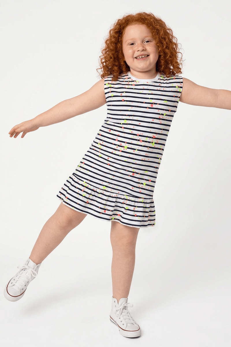 Drop Ruffle Splatter Dress - FINAL SALEDRESSES/ROMPERSRockets of Awesome