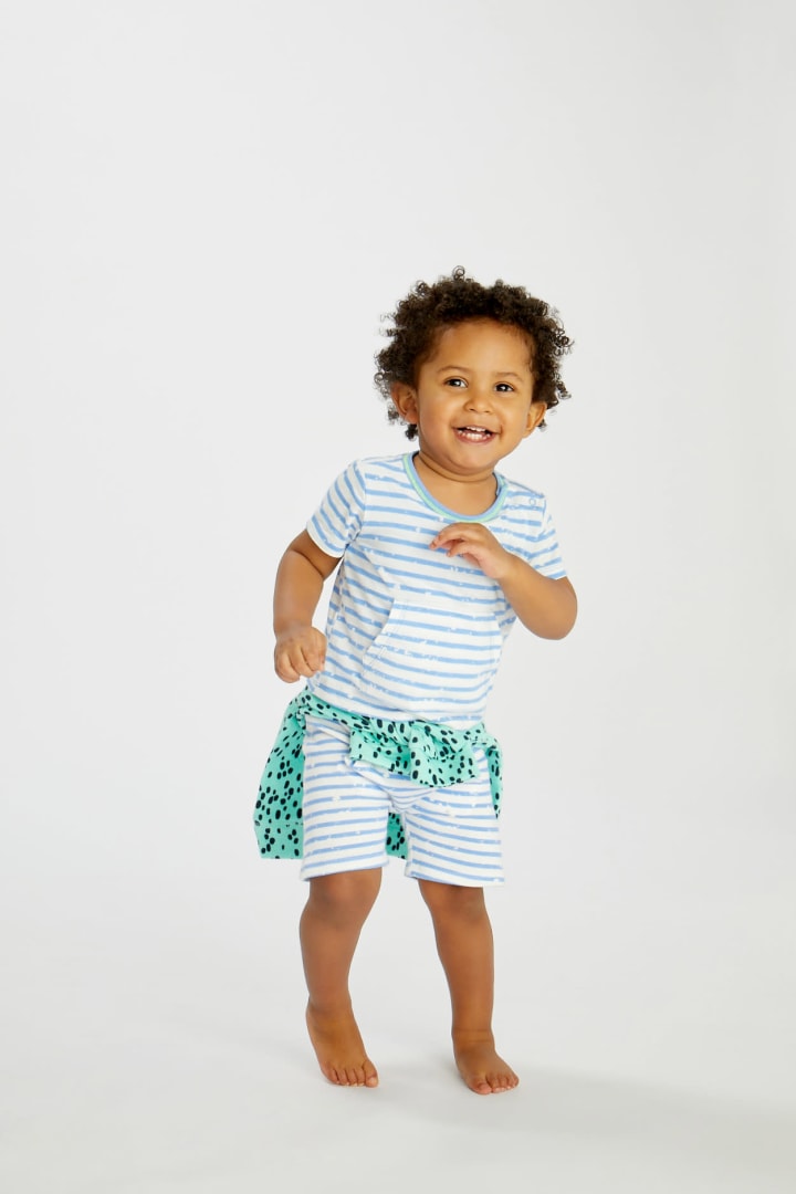 Splatter Stripe Play Shorts - FINAL SALE