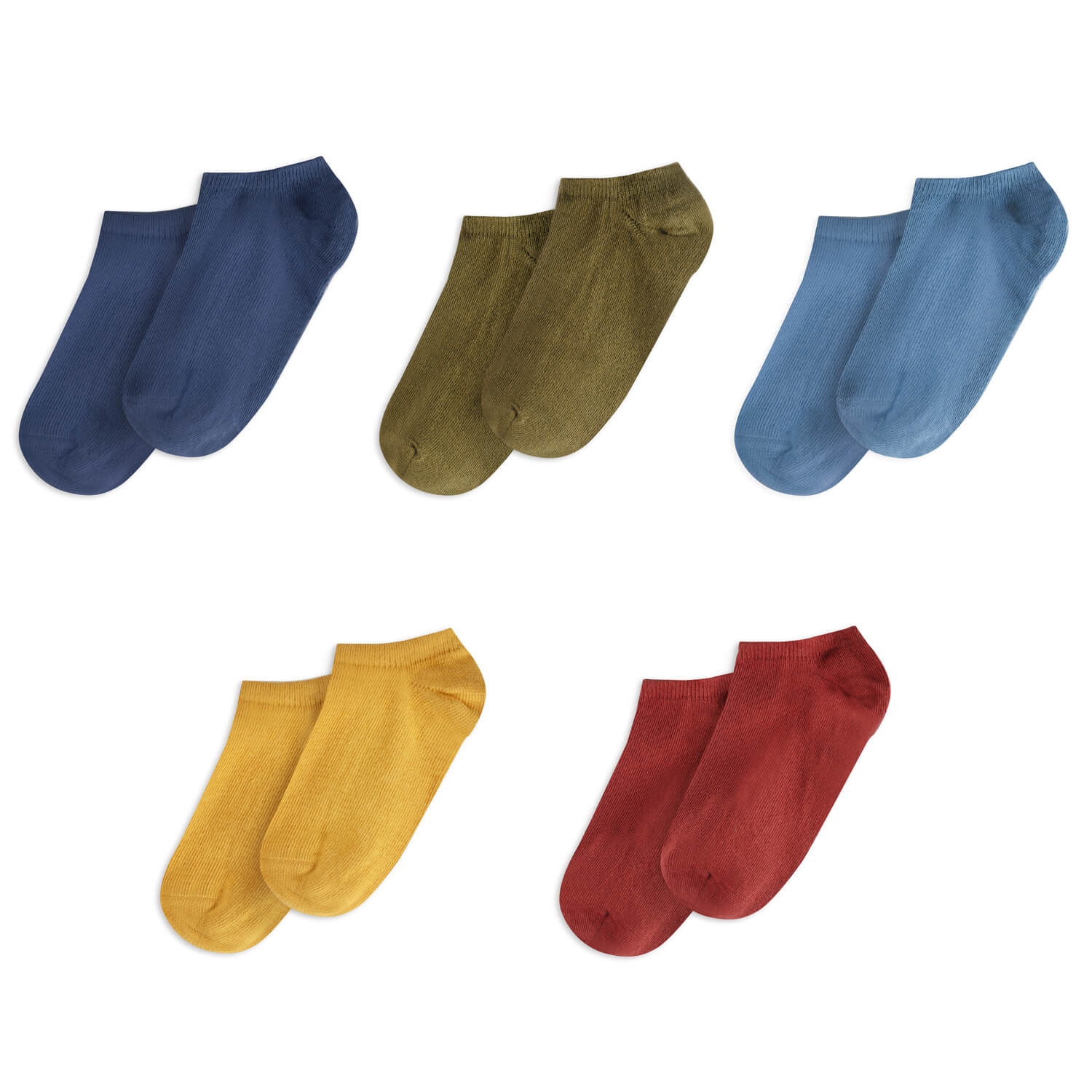 Kids Socks 5-Pack: Organic Cotton Footie Socks