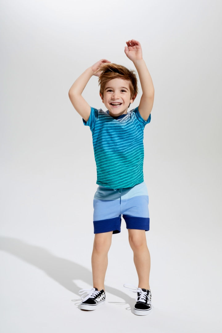 Colorblock Knit Short