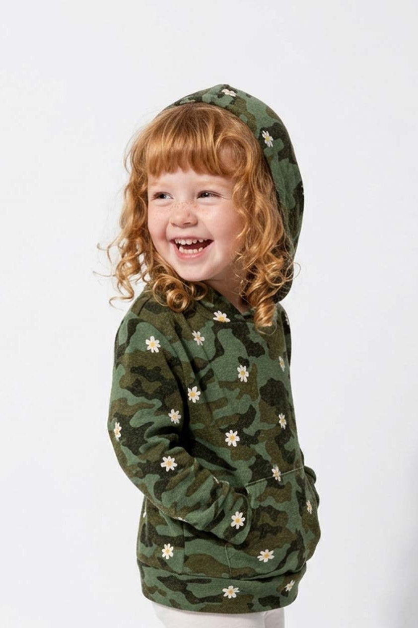 Camo Daisy Crazysoft Hoodie - FINAL SALE