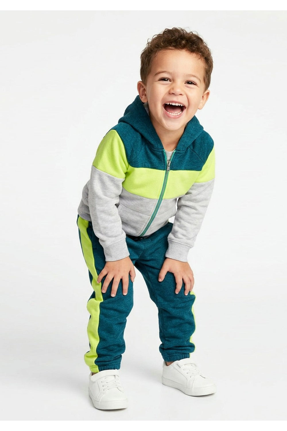 Colorblock Full Zip Sweatshirt
