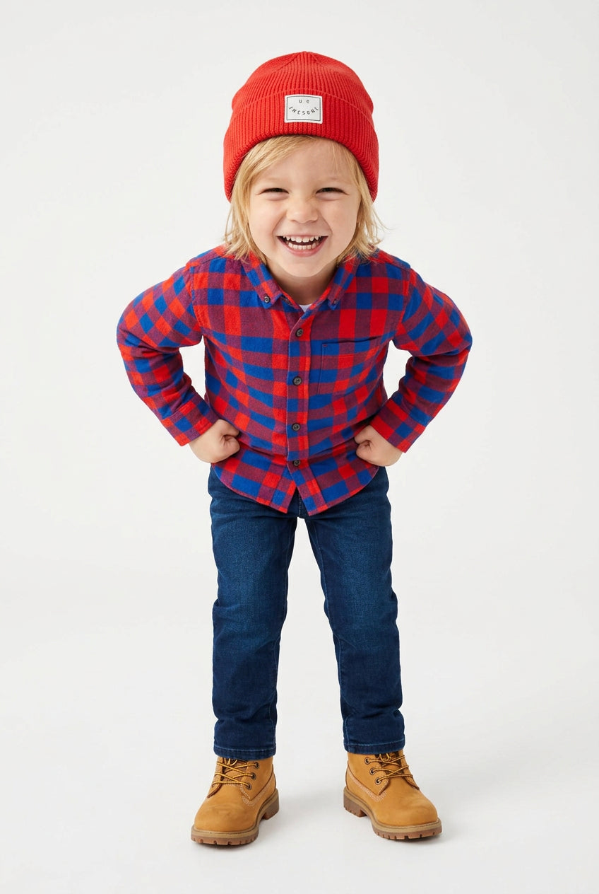 Uneven Plaid Shirt