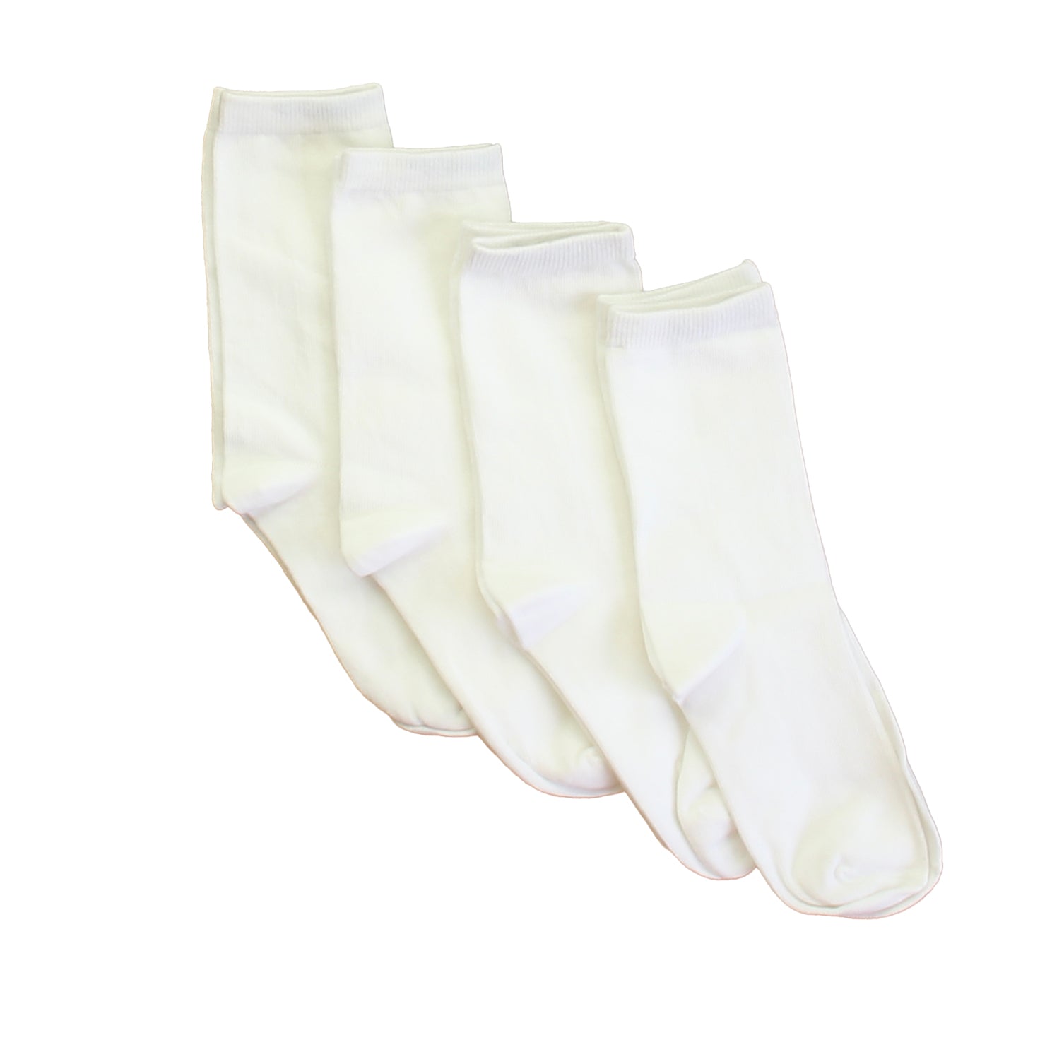 Pre-owned White Socks size: 1-4 Youth White