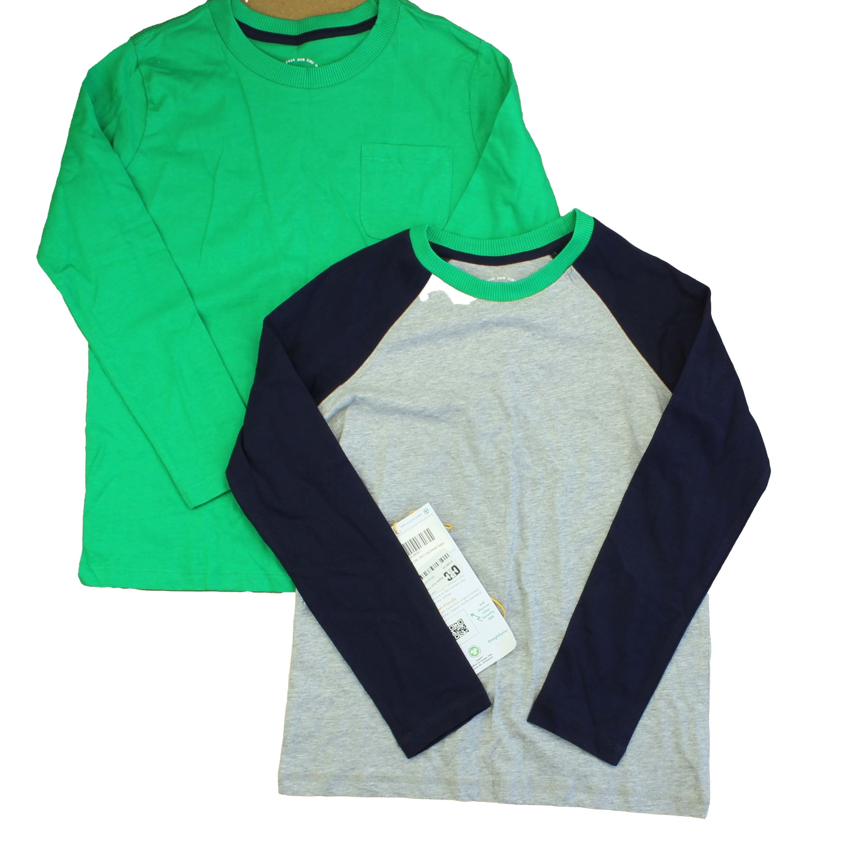 Pre-owned Green | Gray | Blue T-Shirt size: 10 Years