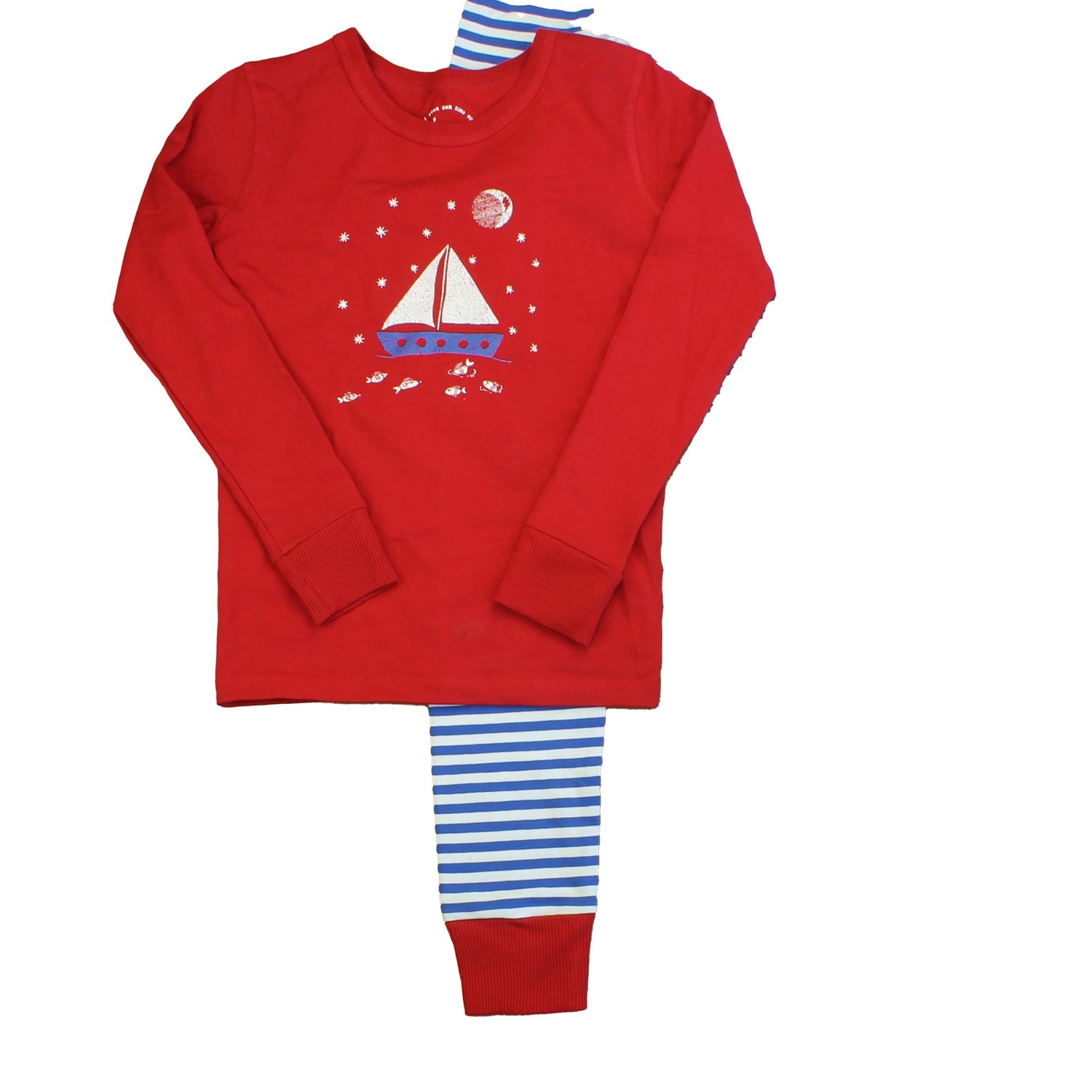 Pre-owned Red | Blue | White | Stripes PJ Set size: 12 Years Red | Blue | White | Stripes
