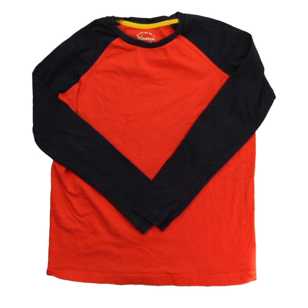 Pre-owned Red | Navy Long Sleeve T-Shirt size: 12 Years Red | Navy