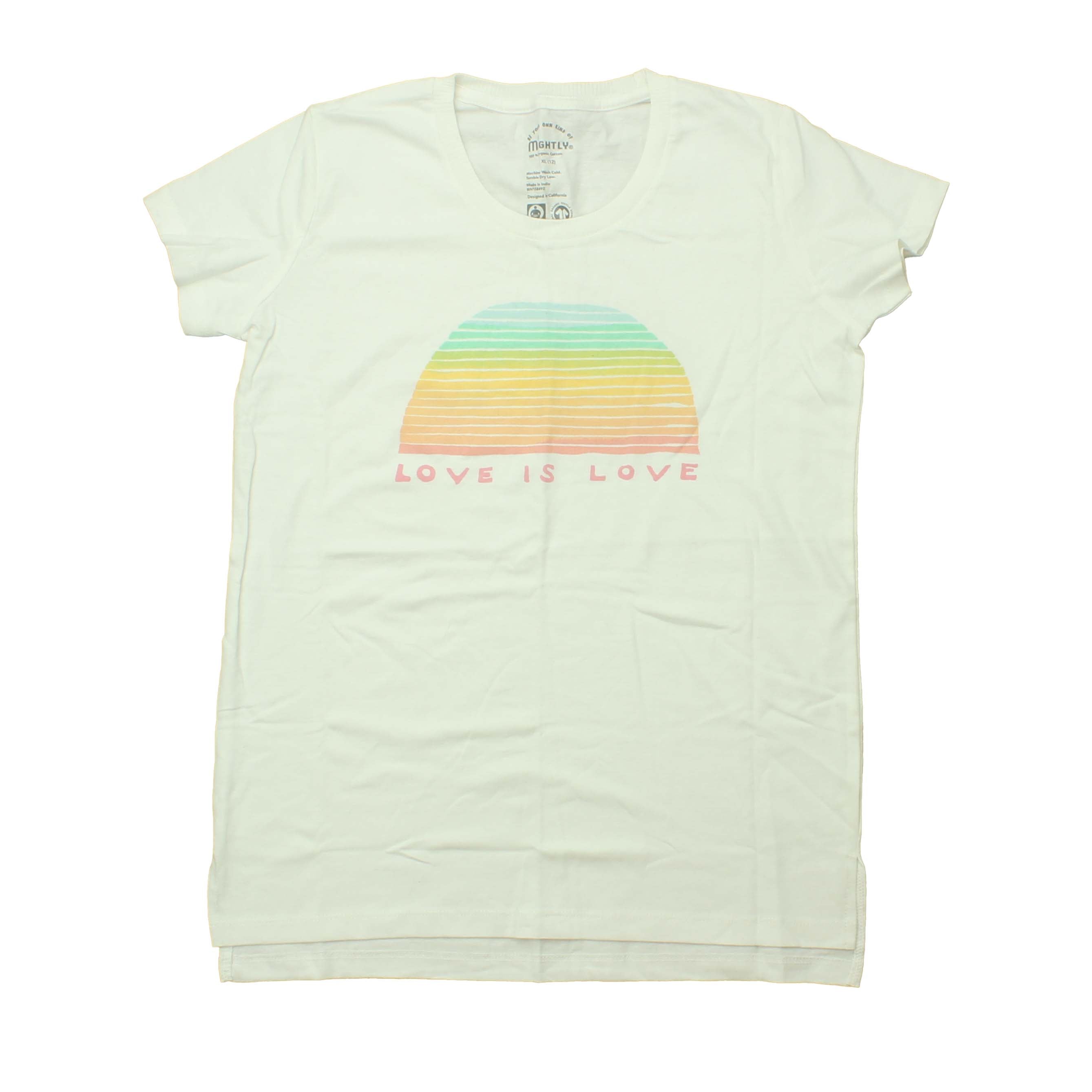 Pre-owned White | Love is Love T-Shirt size: 12 Years White | Love is Love