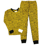 Pre-owned Yellow | Black PJ Set size: 12 Years Yellow | Black