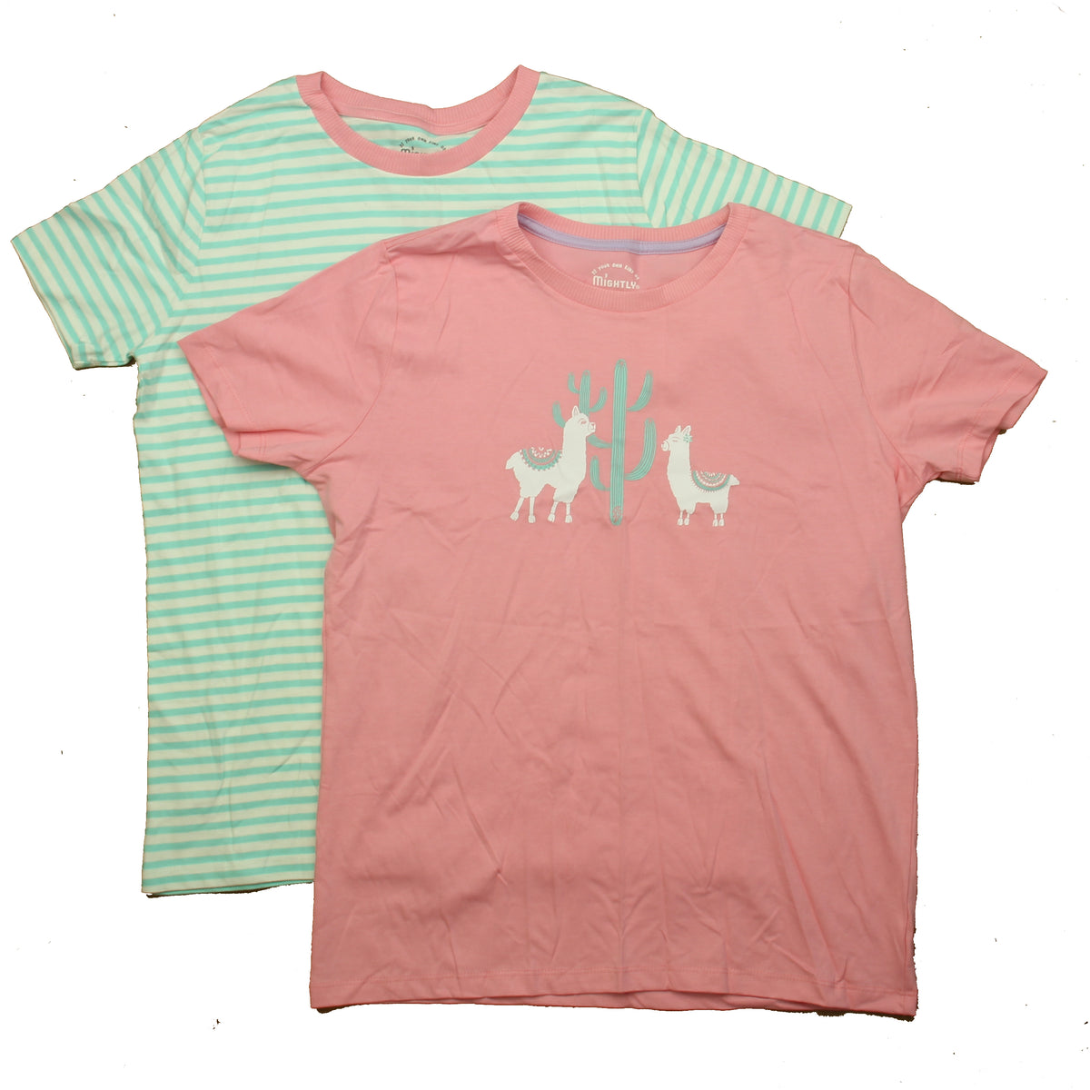 Pre-owned Aqua Stripe | Pink T-Shirt size: 14 Years Aqua Stripe | Pink