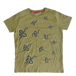 Pre-owned Green Snakes T-Shirt size: 14 Years Green Snakes