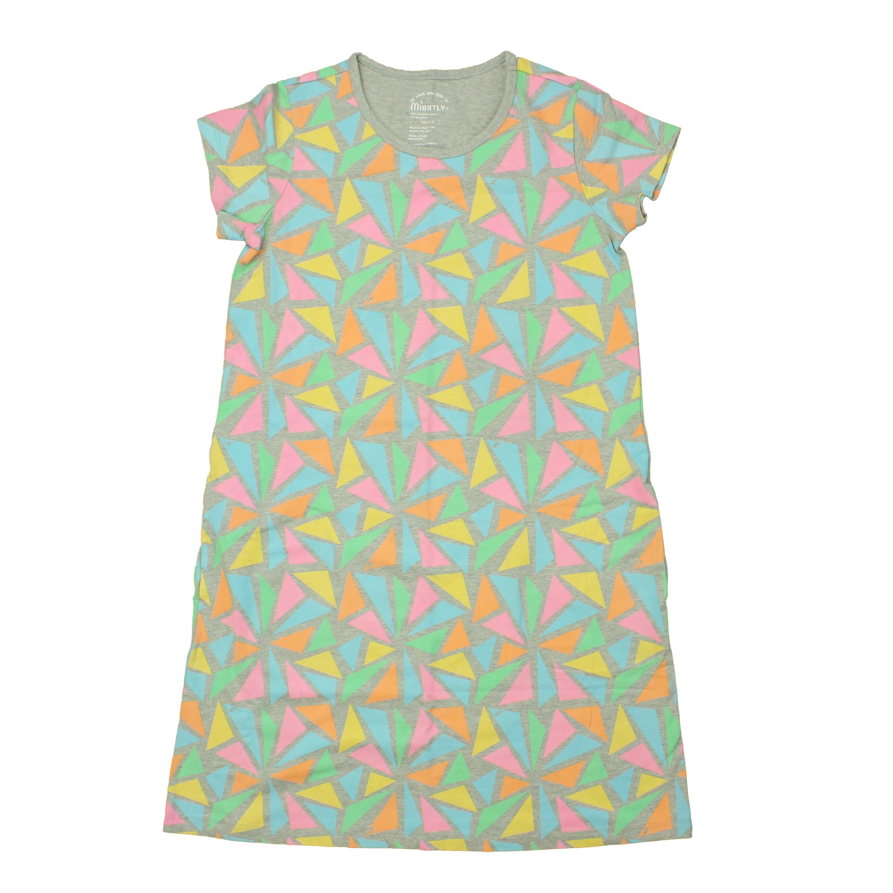 Pre-owned Grey | Multi | Triangles Dress size: 14 Years