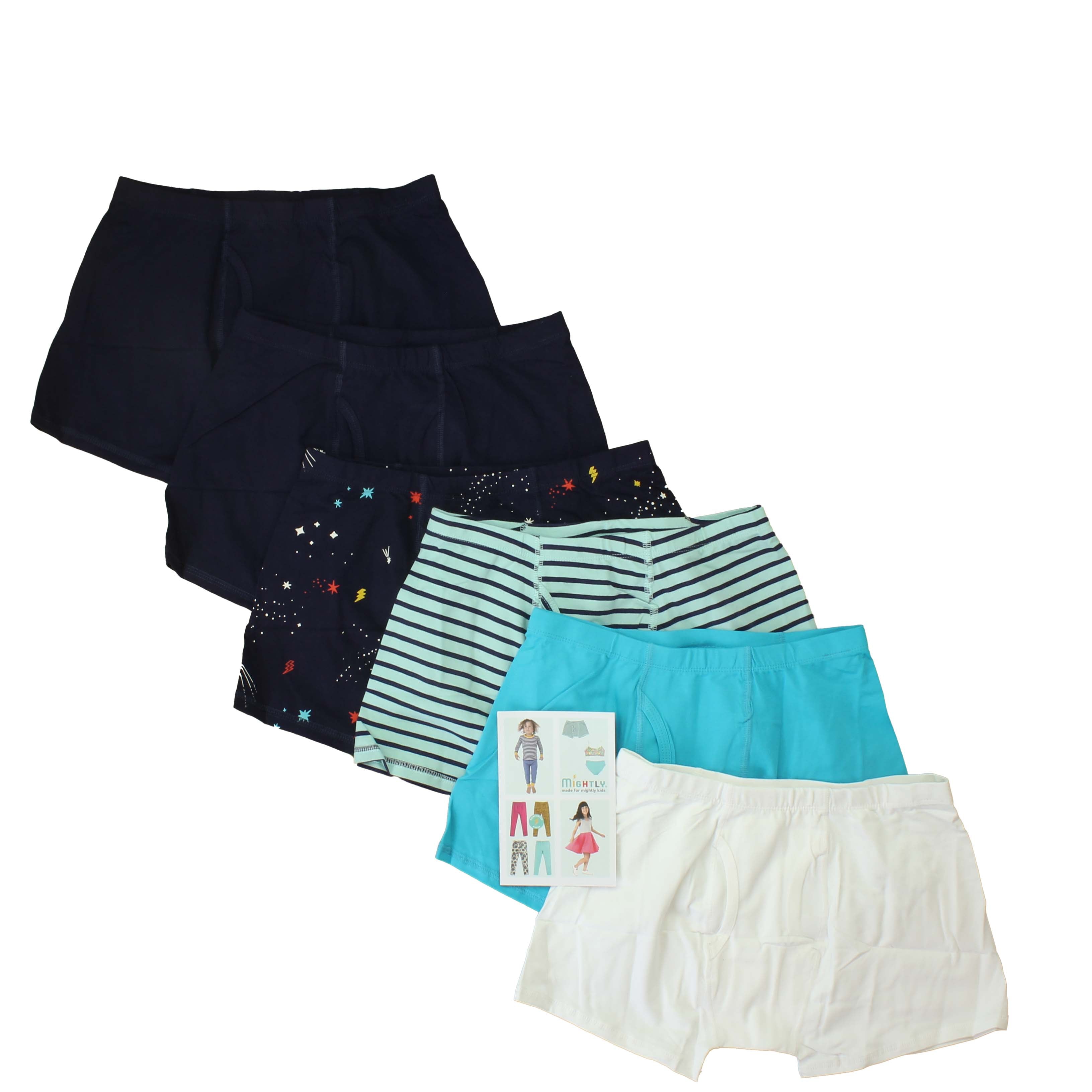 Pre-owned Navy | Turqouise | Stars White | Stripes Boxers size: 14 Years Navy | Turqouise | Stars White | Stripes