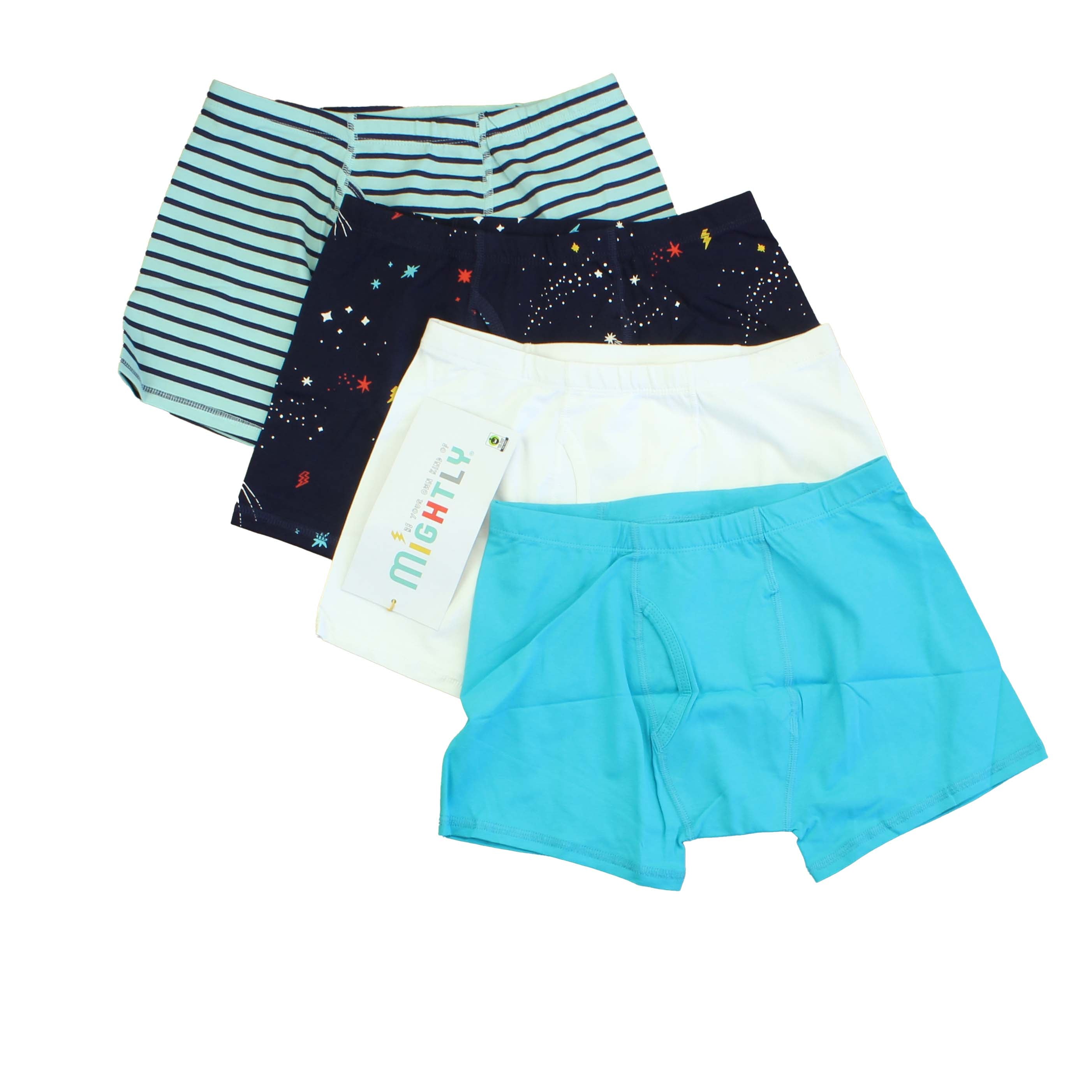 Pre-owned Turqouise | White | Blue | Stripes Boxers size: 14 Years Turqouise | White | Blue | Stripes
