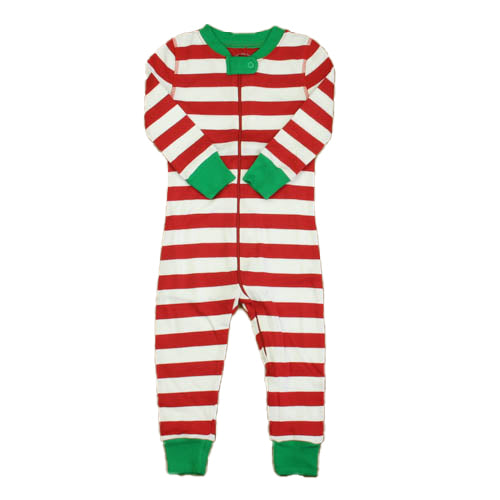 Pre-owned Red | White | Green Stripe PJ Set size: 18-24 Months