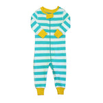 Pre-owned Teal Stripe 1-piece Non-footed Pajamas size: 18-24 Months Teal Stripe