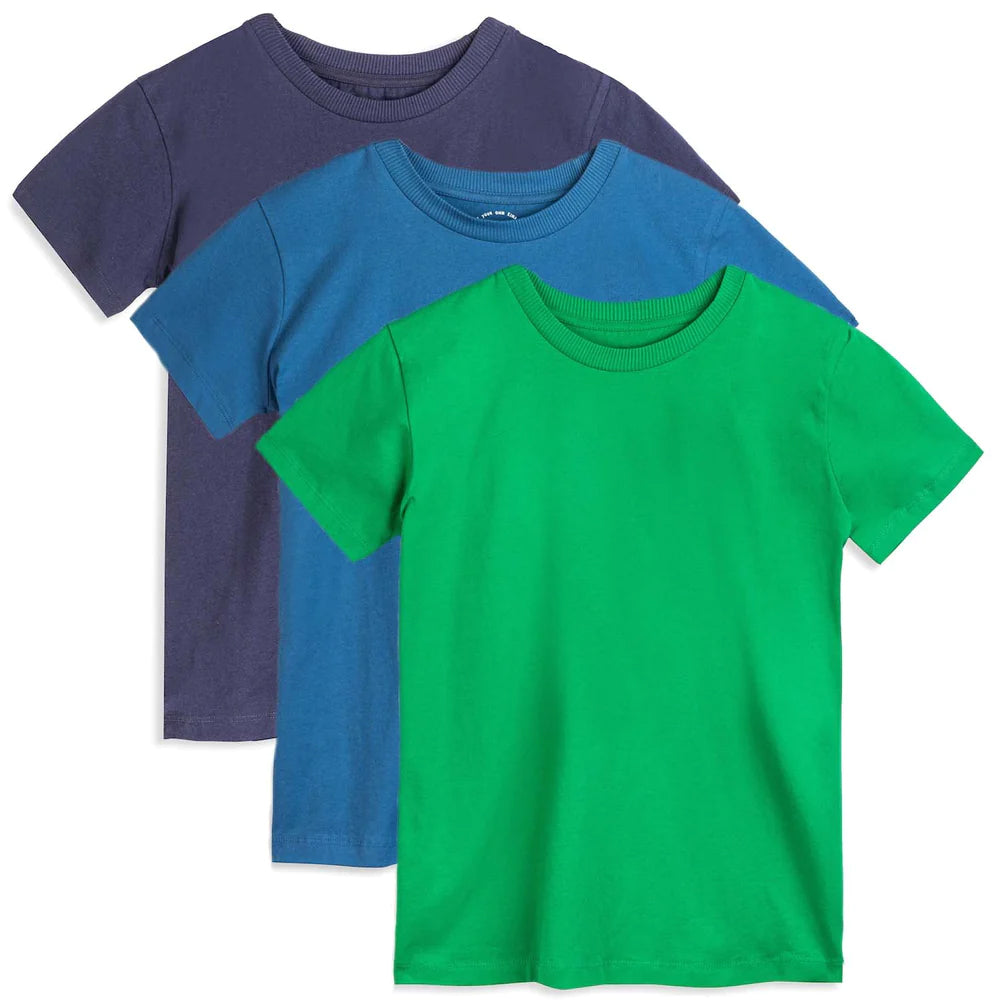 Pre-owned Navy | Green | Blue T-Shirt size: 2-3T Navy | Green | Blue