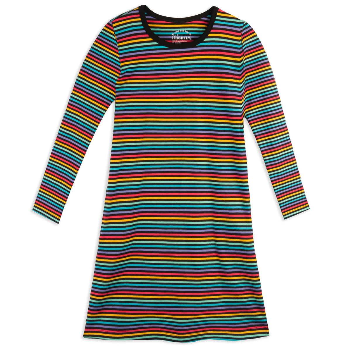 Pre-owned Black Stripe Dress size: 2-5T Black Stripe