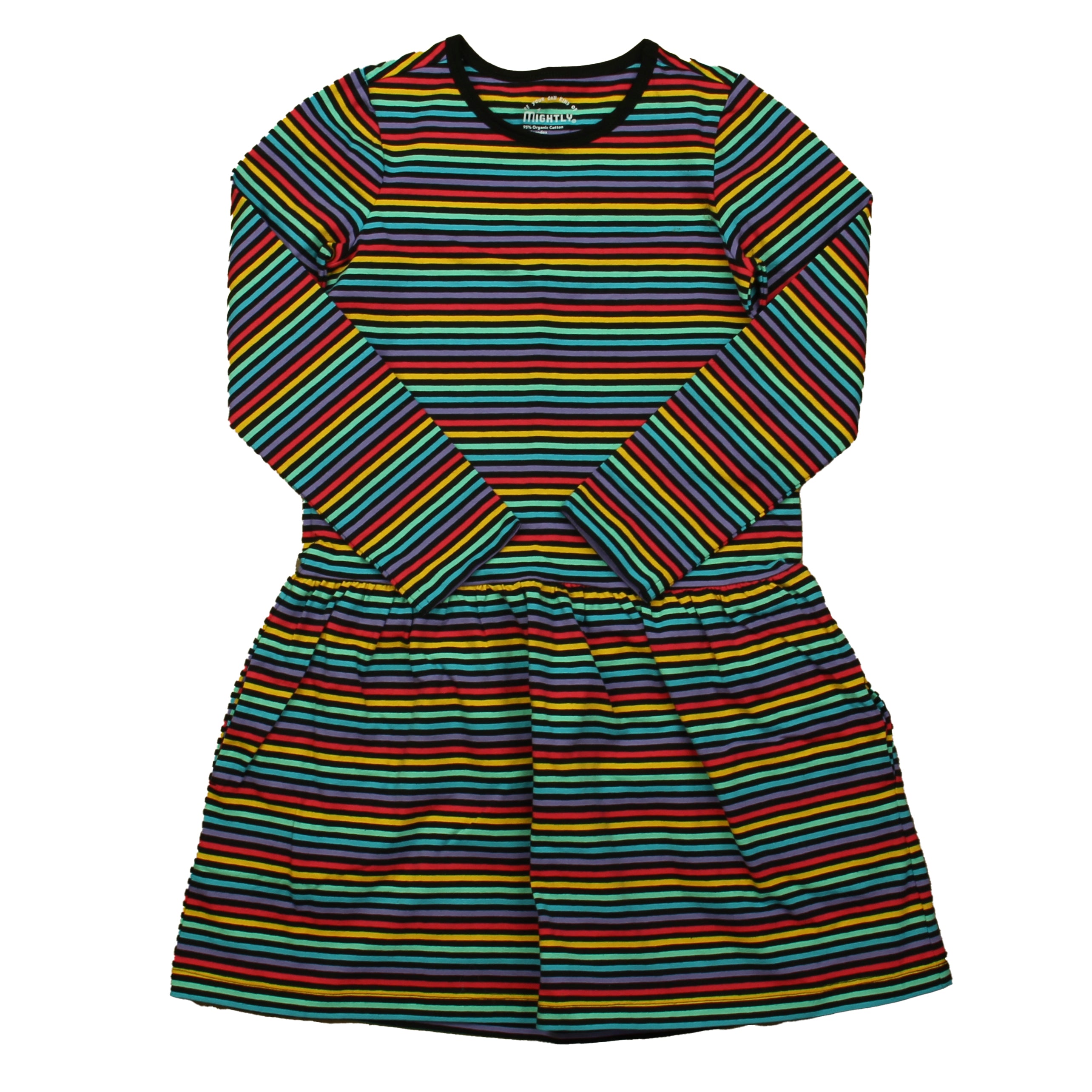 Pre-owned Black Stripe Dress size: 2-5T Black Stripe