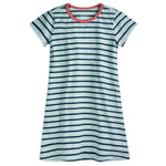 Pre-owned Blue Stripe Dress size: 2-5T Blue Stripe